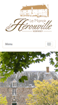Mobile Screenshot of manoirdeherouville.com