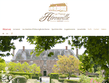 Tablet Screenshot of manoirdeherouville.com